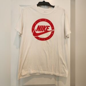 White and red nike tshirt